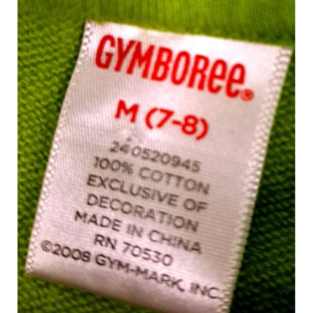 Gymboree Full Zip Hoodie Girls M‎ 7/8 Green Lady Bug Summer